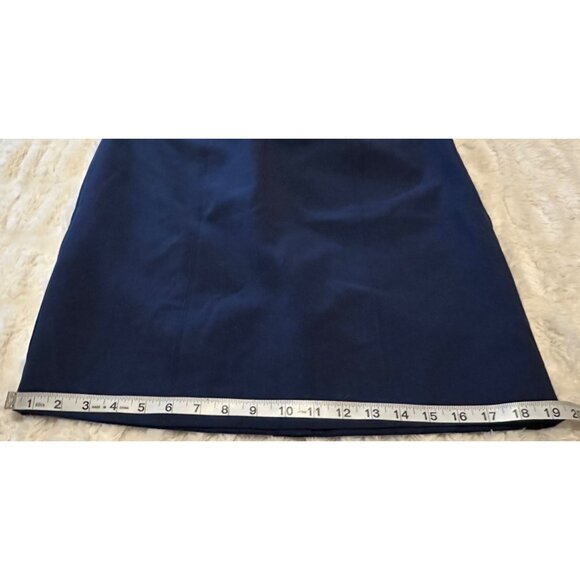 Worthington Blue Pencil Skirt Knee Length Polyester Blend Women's Size 8 (NWT) - Picture 10 of 13